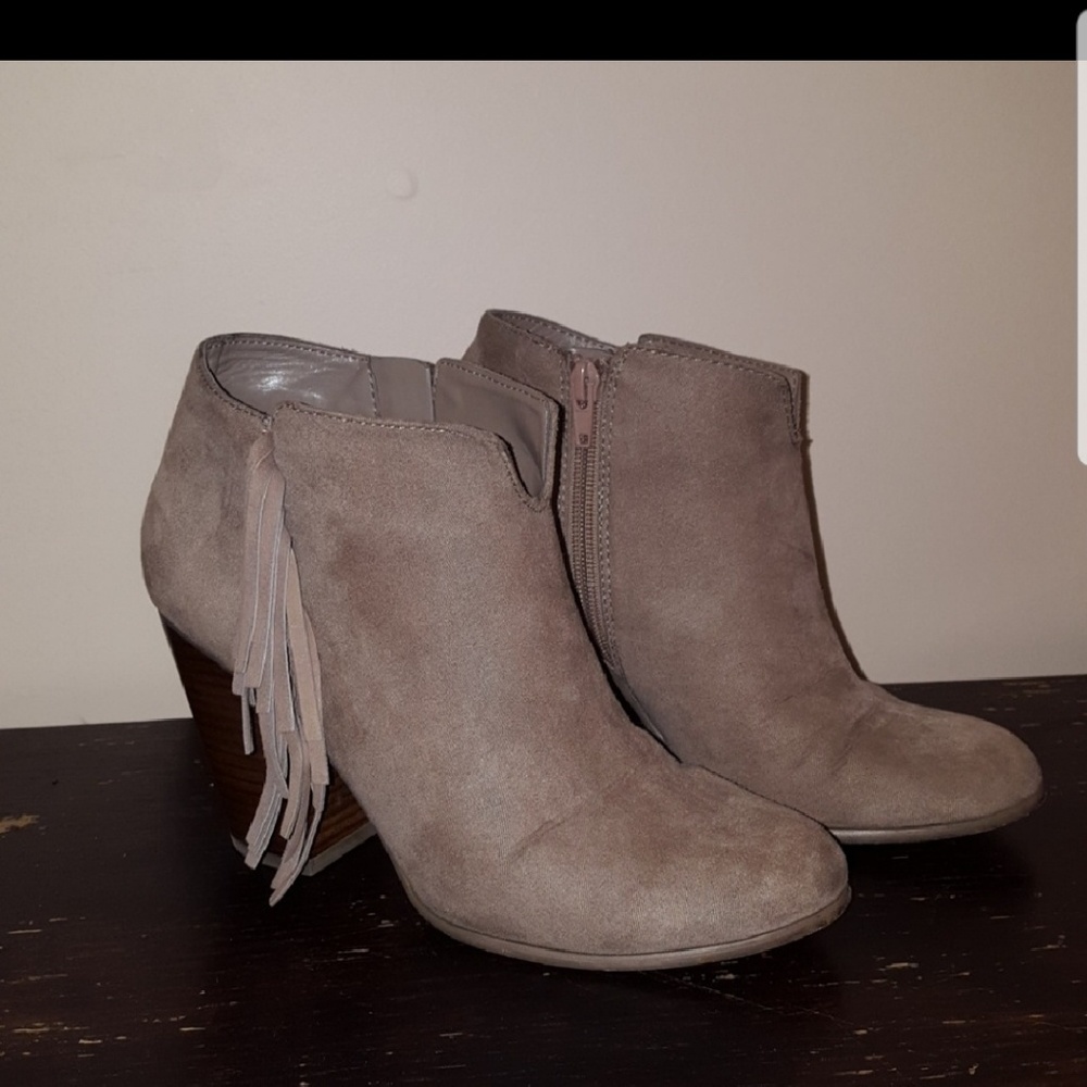 Fringe booties